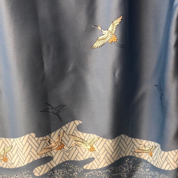 Unknown Brand Medium Polyester Button Down Aloha Shirt With Pocket - Picture 3 of 4